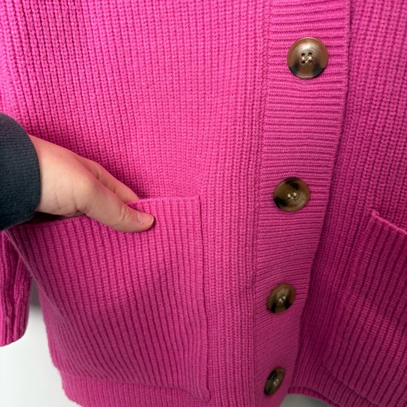 Ann Taylor Pink Ribbed Cardigan - Picture 6 of 9
